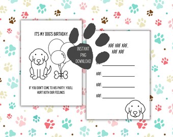 Birthday Invitation Digital Download PNG Printable - Etsy