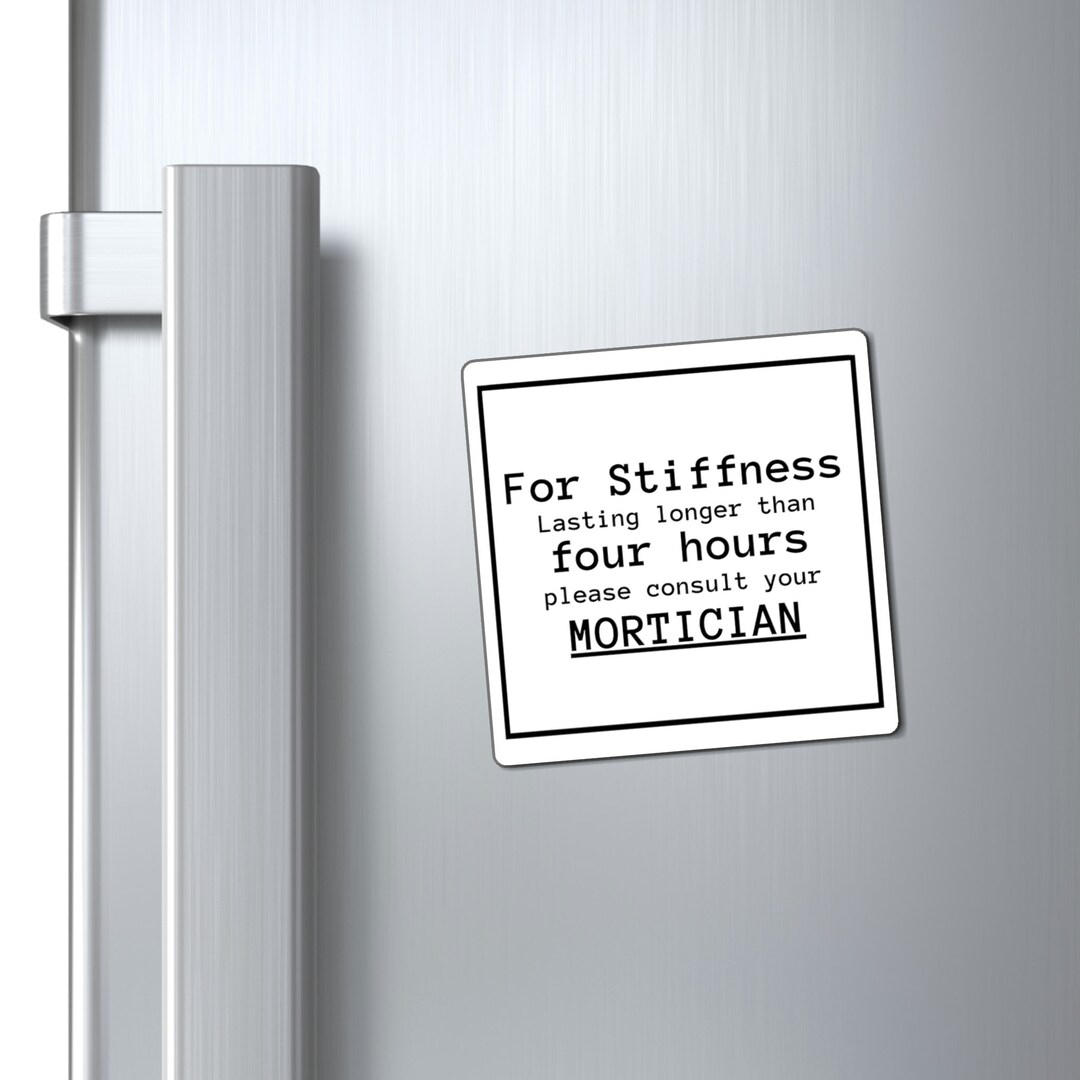 Mortician Square Magnet - Mortician Gift, Death Humor, Mortician Gift ...
