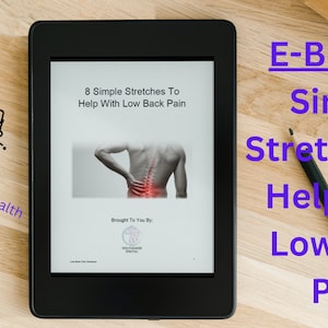 E-book: 8 prostych ćwiczeń rozciągających, które pomogą w bólu dolnej części pleców - rozciąganie, łagodzenie bólu, łagodzenie bólu pleców, pomoc w bólu, przewlekły ból, uraz pleców