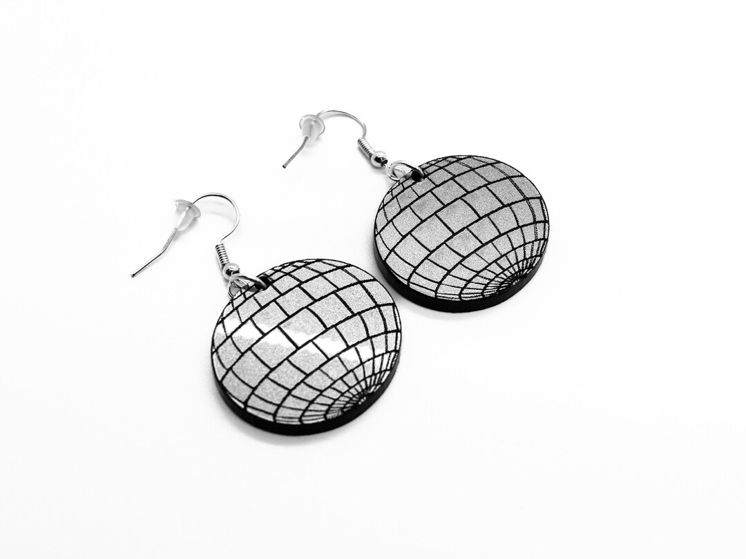 Mirrorball Earrings/ Hook Earrings Perfect Gift Gifts for Etsy UK