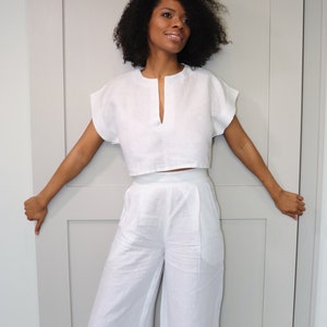 slit neck tops
