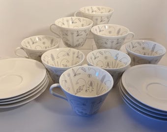 Juego de tazas y platillos de té de Design House Stockholm, estilo escandinavo moderno