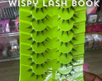 Wispy Lashes, Wispy Lash Strips, Wispy Strips, Wispy Lash Book, Wispy Lash Pack, Wet Look Lashes, Wet Look Lash Pack, Wet Look