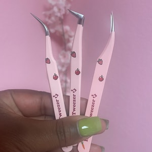 Affordable Pink Lash Extension Tweezers, Lash Extension Tweezers, Pink Tweezers, Cute Tweezers, Lash Tweezers
