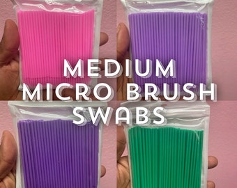 Micro Swabs, Micro Brush Swabs, Microswabs, Mini Swabs, Micro Brushes, Mini Brushes, Makeup Applicators, Mini Makeup Swabs, Lash Swabs