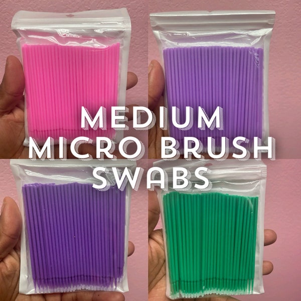 Micro Swabs, Micro Brush Swabs, Microswabs, Mini Swabs, Micro Brushes, Mini Brushes, Makeup Applicators, Mini Makeup Swabs, Lash Swabs