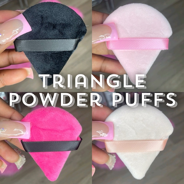 Triangle Powder Puffs, Powder Puffs, Triangle Puffs, Makeup Puffs