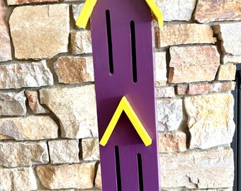 Handcrafted Solid Wood Butterfly House, Colorful Garden Decor