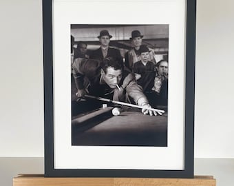 The Hustler Paul Newman ingelijste 10 x 8 inch zwart-witfotoafdruk