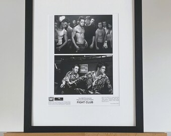 Fight Club Photo Original Framed 8X10 Inch B&W Press Photo