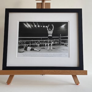 Rocky 3 Original Framed 8X10 Inch B&W 1982 Press Photo with Sylvester Stallone