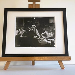 The Sting Vintage Framed 8X10 inch B&W Press Photo Paul Newman Robert Redford