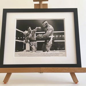 Rocky III Original Framed B&W 1982 8X10 Inch Press Photo