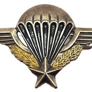 Militaria Vintage WWII French Parachutist Wings Pin Badge Jump Wings