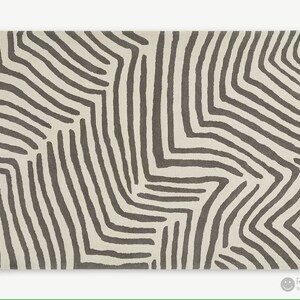 Larkin Modern Abstract Animal Print Rug 100% Wool Handtufted ...