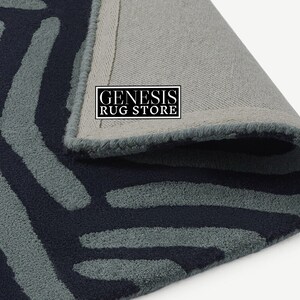 Larkin Modern Abstract Animal Print Rug 100% Wool Handtufted ...