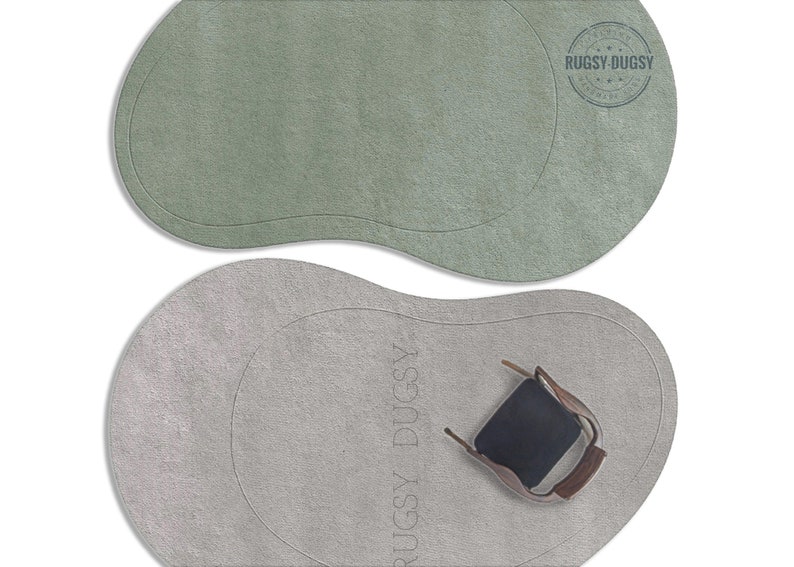 Oval Kidney Shaped Rug L Handtufted 100 Wool Area Rug for Interior