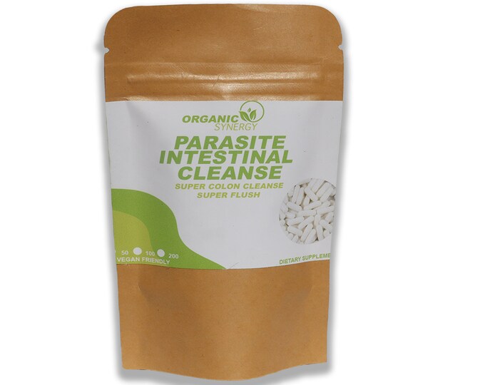 Organic Synergy Parasite Intestinal Cleansecolon Cleanse Super Flush All Organic Herbs Zero