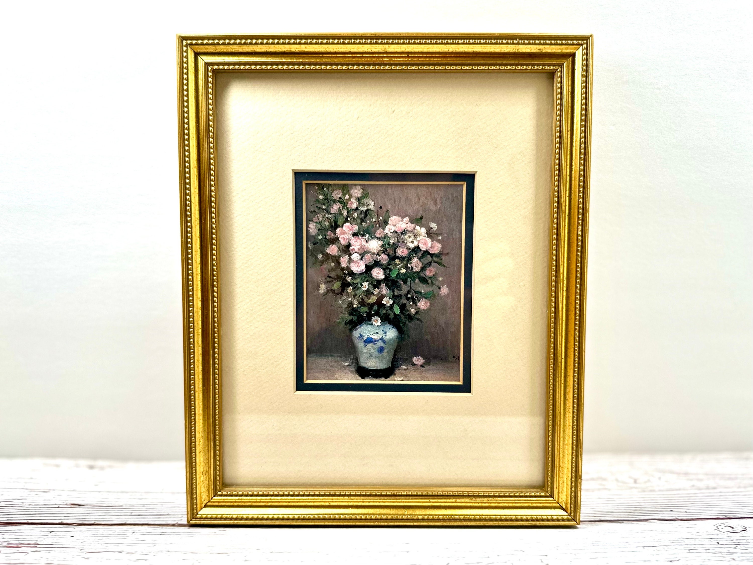 マルセルディフ Marcel Dyf シャクヤクとバラ 額縁 インテリア マルセルディフ Marcel Dyf シャクヤクとバラ 額縁 インテリア