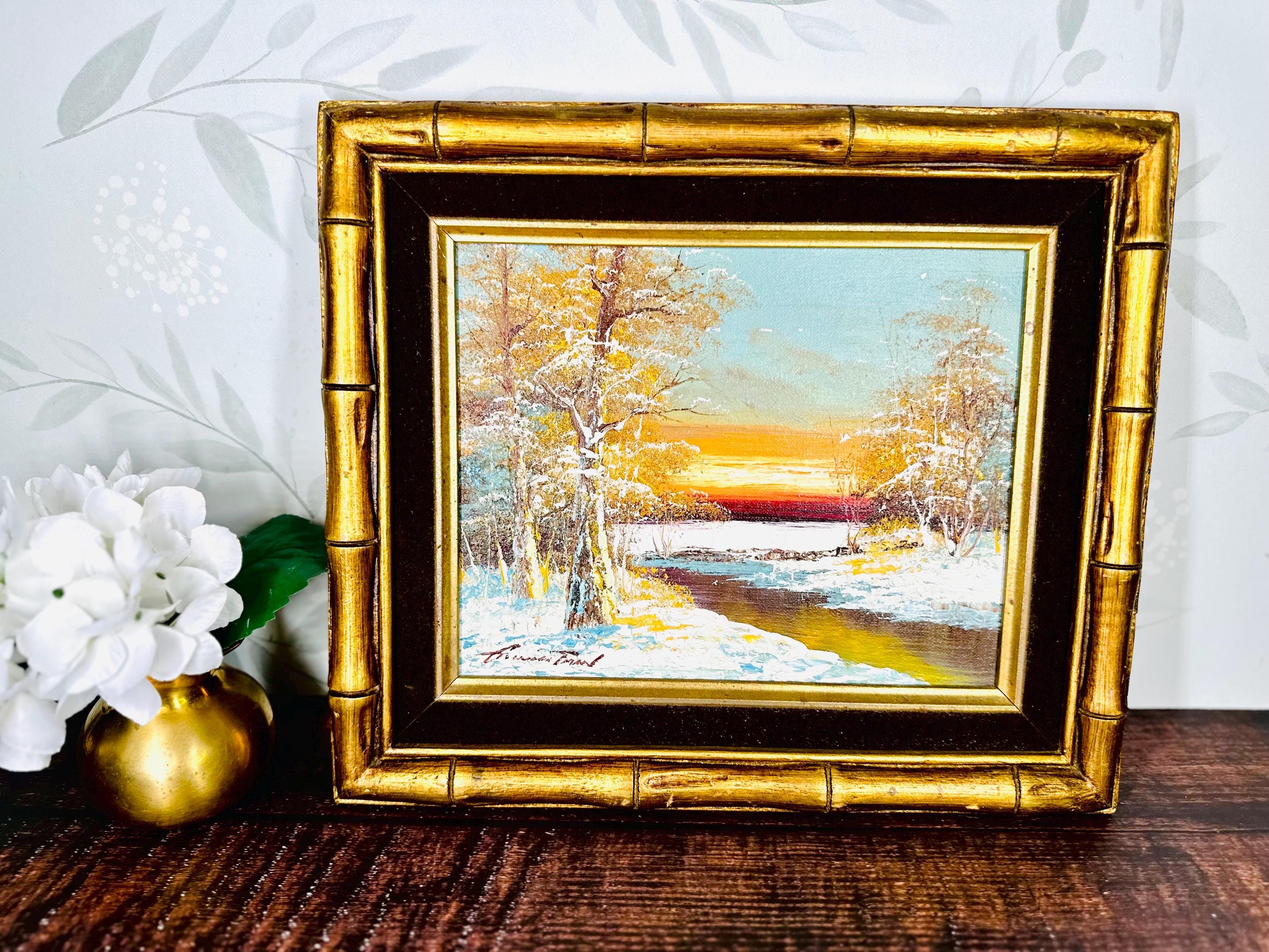 G Whitman 油彩画　油絵　絵画　アンティーク G Whitman 油彩画 油絵 絵画 アンティーク - メルカリ