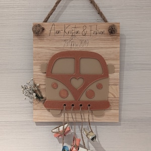 Geld Geschenk Hochzeit |Klötzchen | Schild mit Auto | Bulli | Hochzeitsgeschenk | Geschenk Ehepaare | 3D-Druck | Personalisiert Name & Datum
