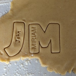 Individual cookie cutters initial letter with name | Cookie cutter for everyone | 3D printing | cookie cutters