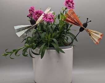 Geld Schmetterling | Geldgeschenk | Hochzeit | Geburtstag | Jubiläum | Geschenk | Kleinigkeit | Mitbringsel | Geschenk für Blumen