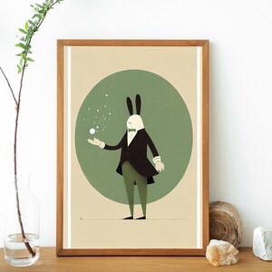 Elegant Easter Bunny | Wall Art | Easter Printable Digital | Easter Decor