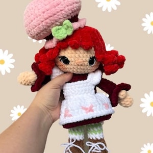 Crochet Strawberry Doll: Handmade Plushie Gift