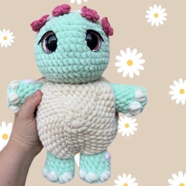 Peluche abeille tortue au crochet : décoration de chambre d'enfant faite main