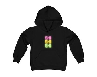 Youth SKI, SKI, SKI Hooded Sweatshirt