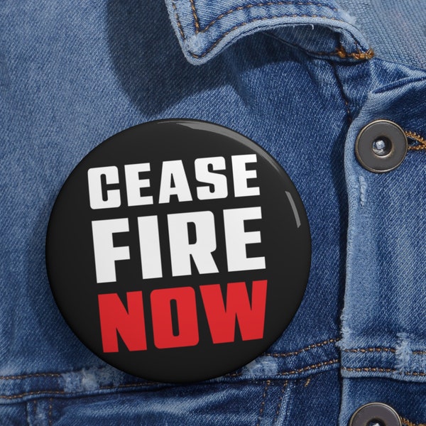 Palestinian Pin Buttons/Badge | Free Palestine | Cease Fire NOW | Protest Pin/Badge