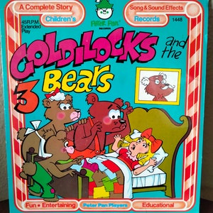 Goldilocks and the 3 Bears 1970s Story Record