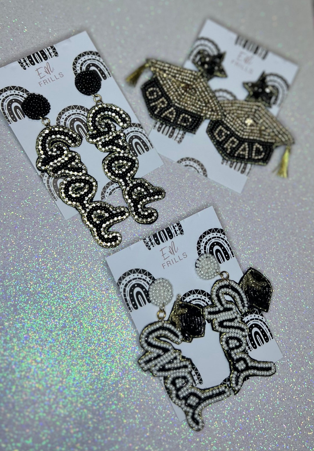 Graduation Earrings, Graduation Gift , Graduation Cap Earrings Etsy