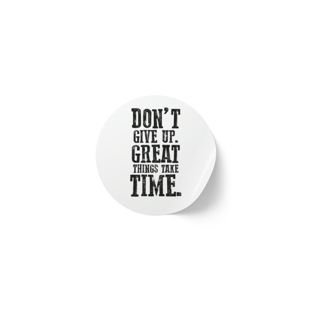 Motivational Round Sticker Label Rolls - Etsy