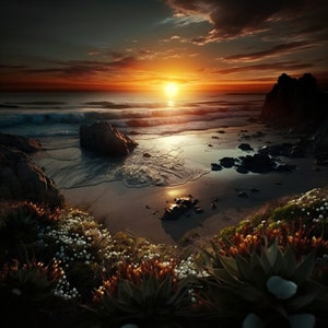 Majestic Mountain Range at Sunset