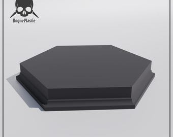 Hexagon Base Elevated Diorama Stand For Miniatures & Scale Models