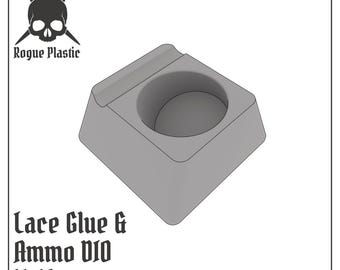 Lace Adhesive Or Ammo Drybursh Paint Holder - Compatible with KD 151, W.M. Creations and Ammo DIO DryBrush Paint