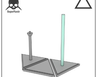 Miniature and Scale Model Stand With Triangle Base