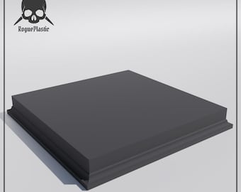 Square Base Elevated Diorama Stand For Miniatures & Scale Models