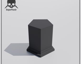 Pentagon Base Elevated Display Stands Plinths For Miniatures & Scale Models