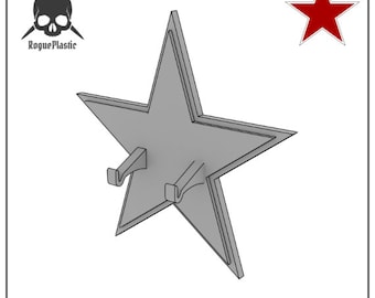 Scale Model Aircraft Wall Mount Display With Plane Insignia Roundel Background - Soviet Air Force