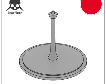 Scale Model Airplane Flight Stand With Roundel Base - Japanese Air Force