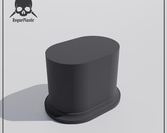 Rounded Rectangle Base Elevated Display Stands Plinths For Miniatures & Scale Models