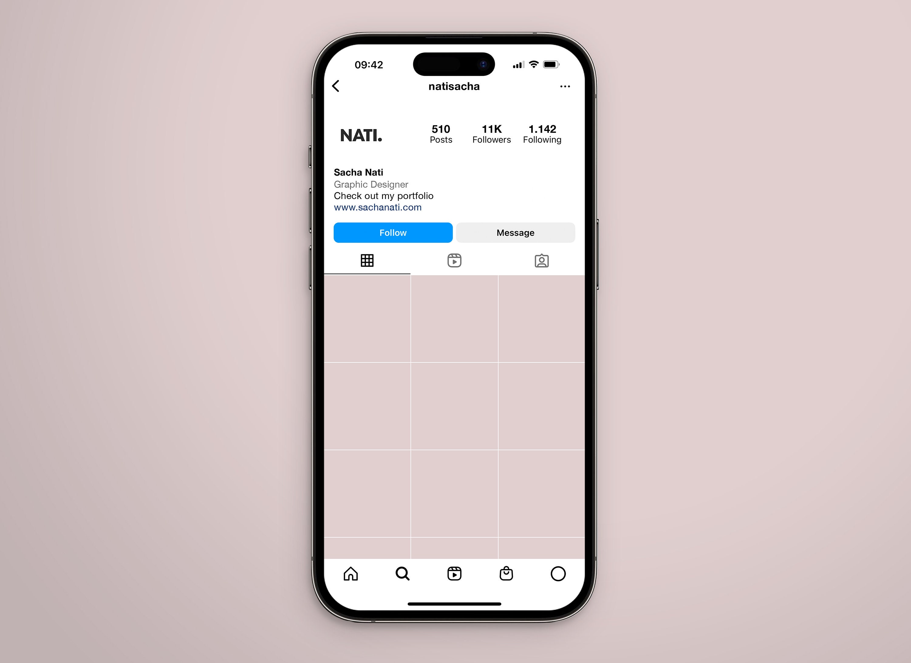 Instagram On IPhone 14 Pro Mockup PSD Photoshop Instagram Profile instagram-on-iphone-14-pro-mockup-psd-photoshop-instagram-profile