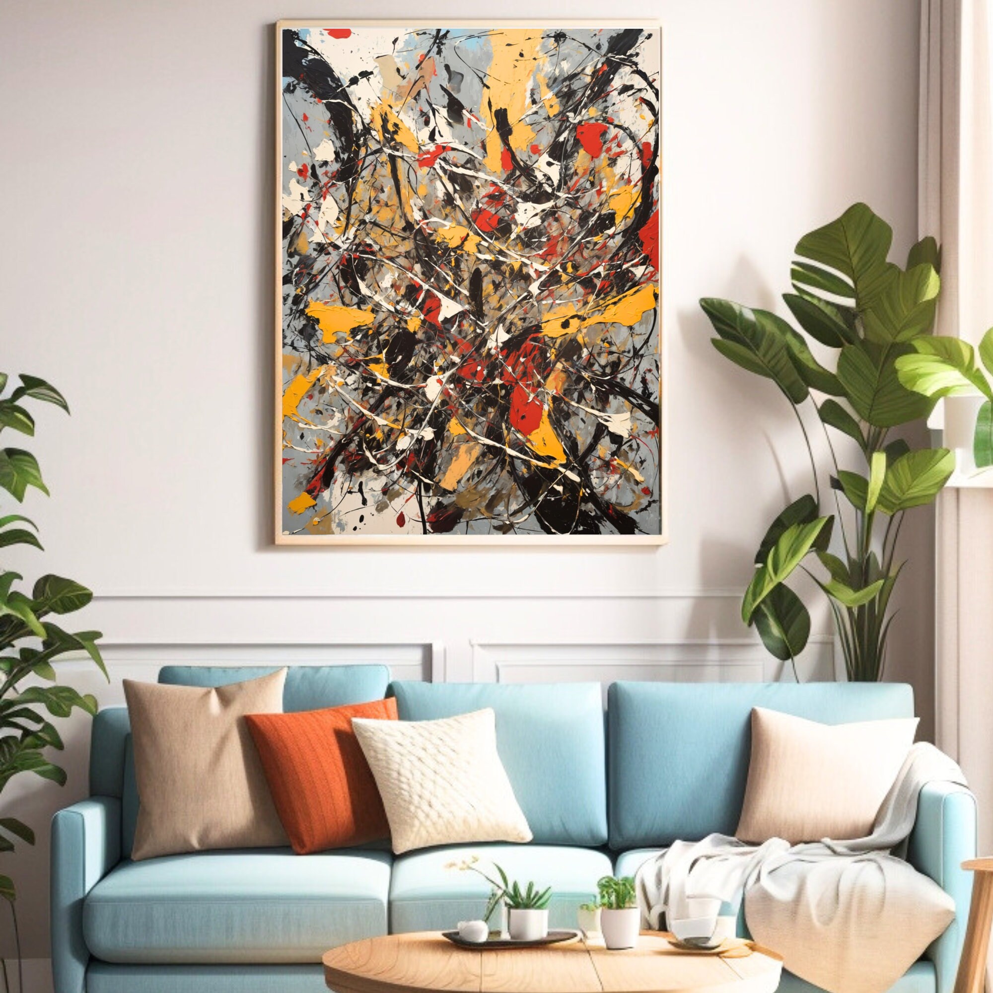 Abstract Art Print Colorful Wall Art Modern Decor Abstract Modern Art ...