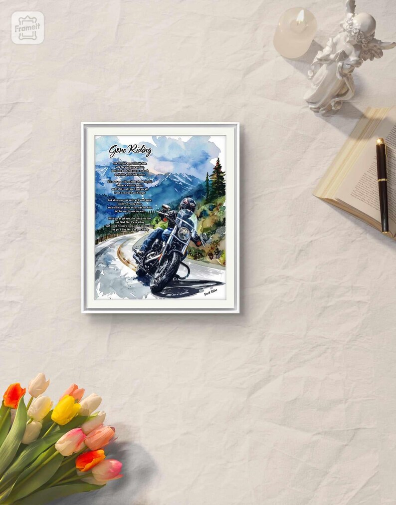 Gone Riding Memorial Poem: Motorcycle Tribute Art (digital Download) - Etsy