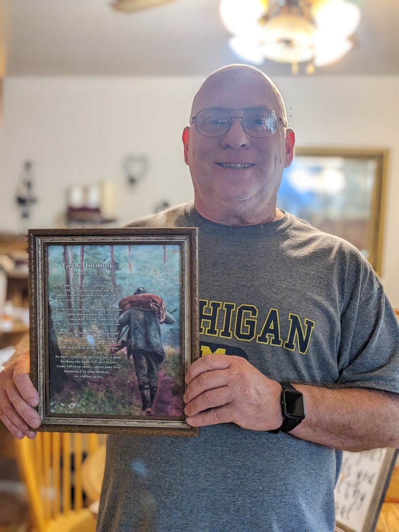 Gone Hunting Poem, Digital Download, Tribute to Grandpa, Bereavement