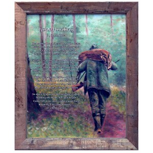 Vintage gegangene Jagd-Gedicht-Druck - kundenspezifisches Hauptdekor, sofortiger digitaler Download für Jäger-Tribut, rustikales Gedenkkunst-Andenken