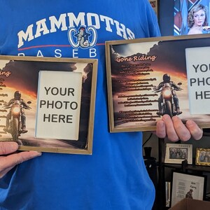 Memorial Picture Frame Featuring the poem Gone Riding by David Ritter. Bereavement Gift for the loss of Dad Brother Husband or friend. image 4